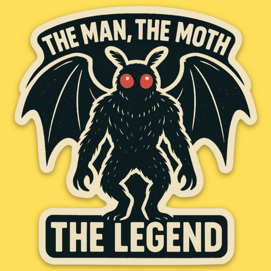 'The Man, The Moth, The Legend' Sticker