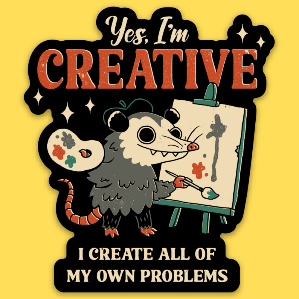 'Yes, I'm Creative' Sticker