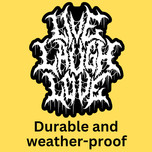 'Live Laugh Love' Bumper Sticker