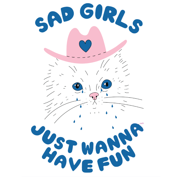 Sad girl t deals shirt