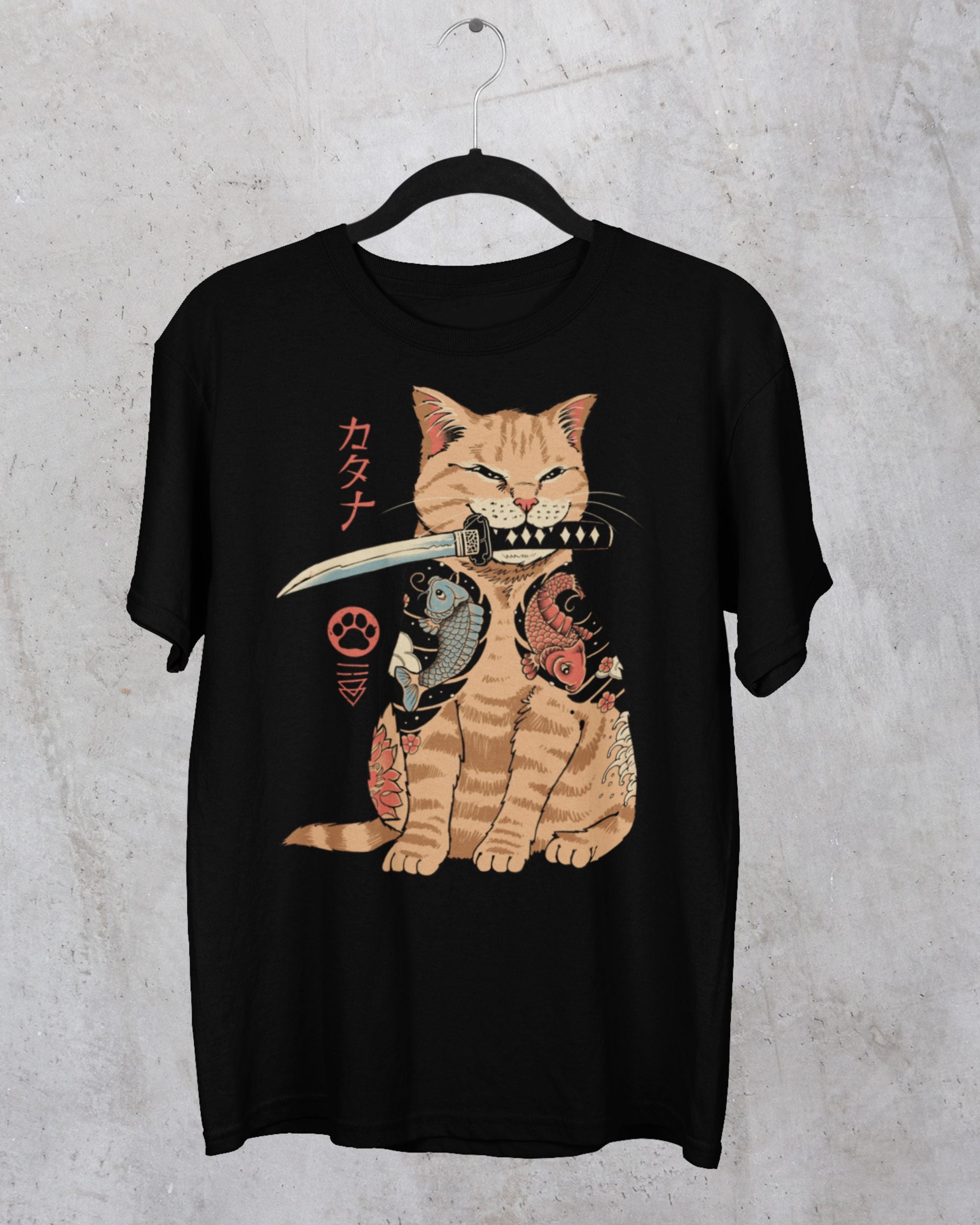 Katana Cat Shirt | Graphic Tee | Wicked Clothes