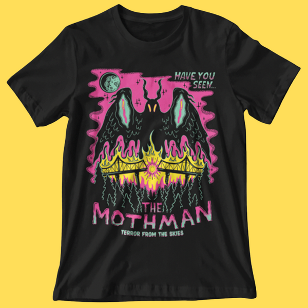 Mothman Shirt | Mothman Graphic Tee | Wicked Clothes