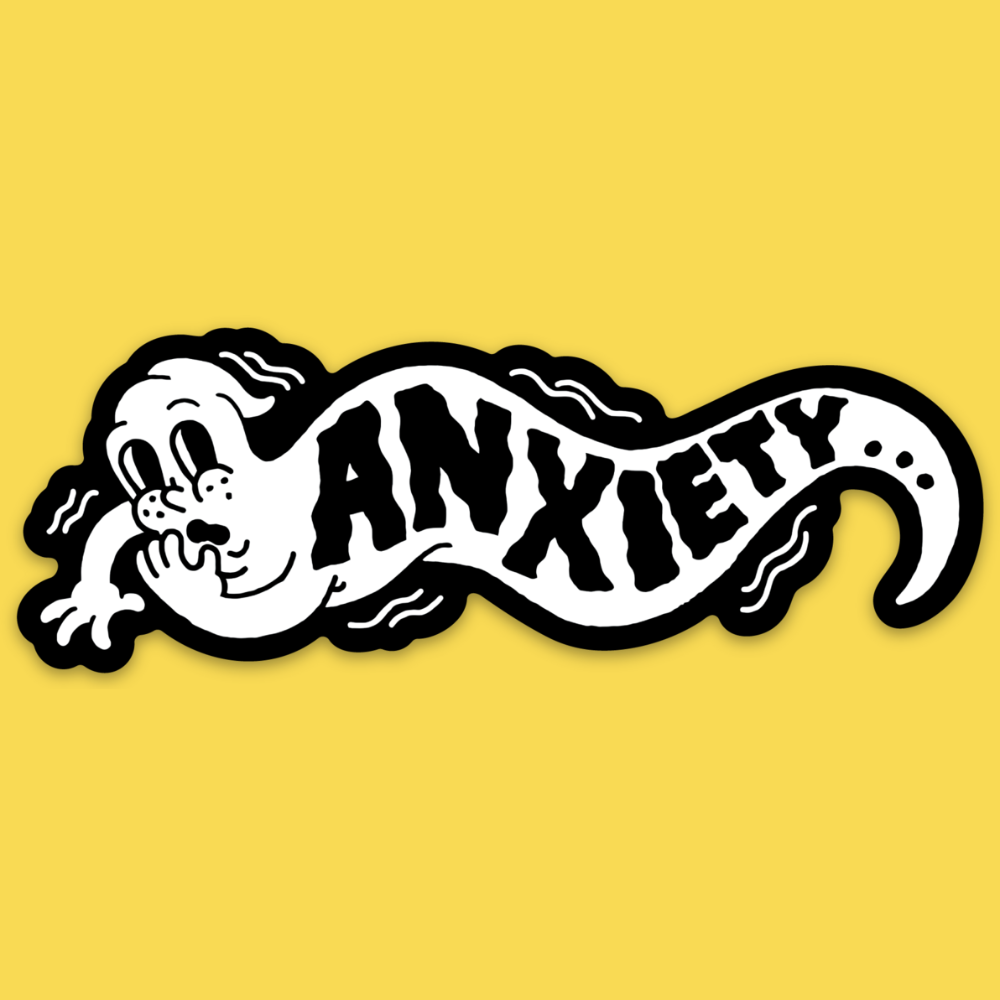 'Anxiety' Sticker