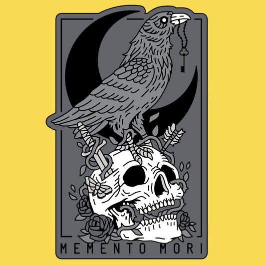 'Memento Mori' Enamel Pin