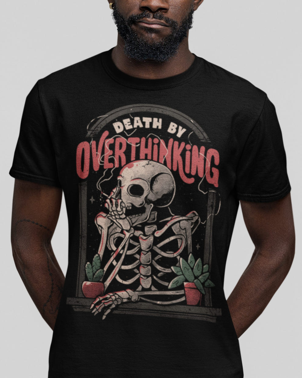 'Death By Overthinking' Shirt - Wicked Clothes