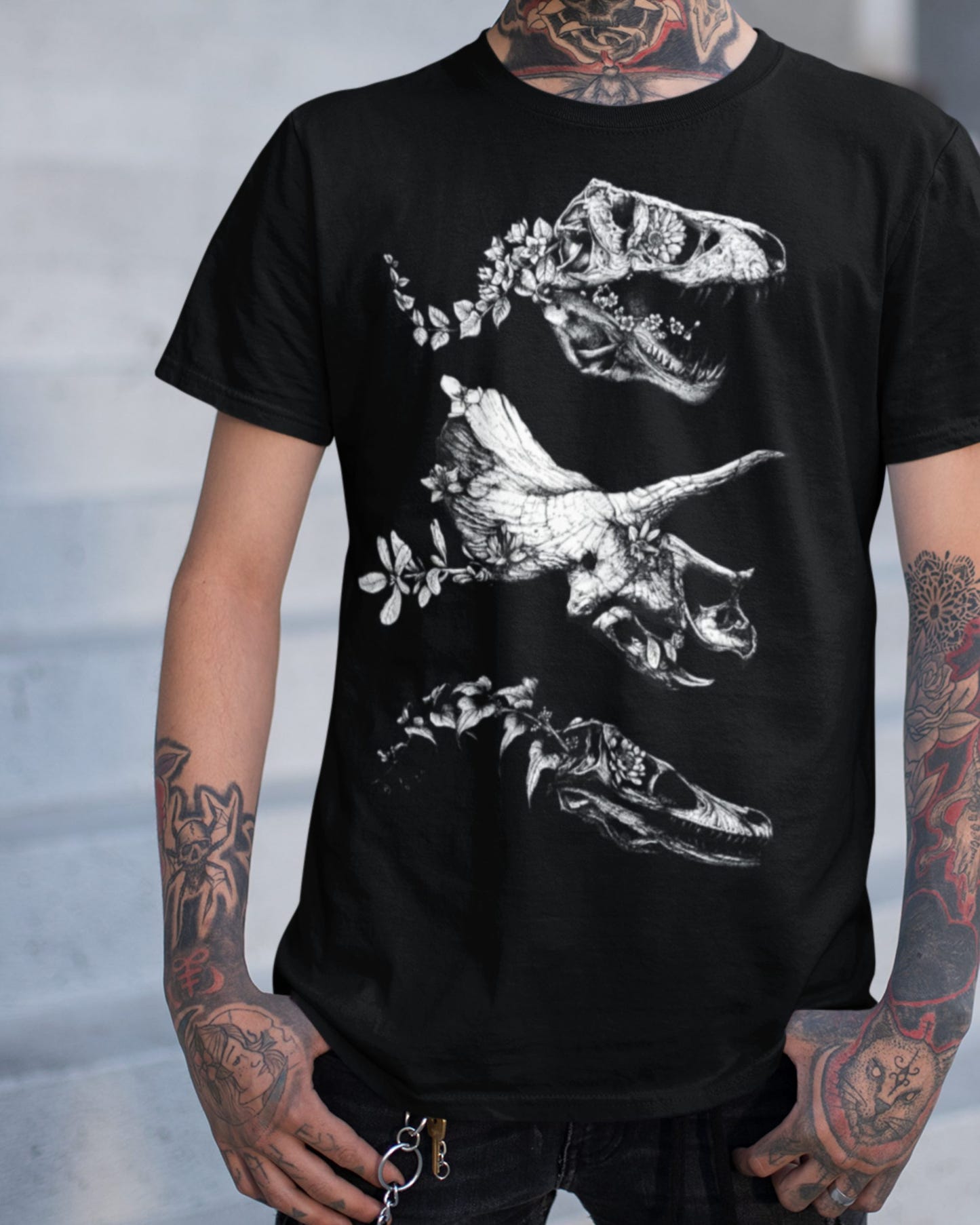 'Jurassic Bloom' Shirt - Wicked Clothes