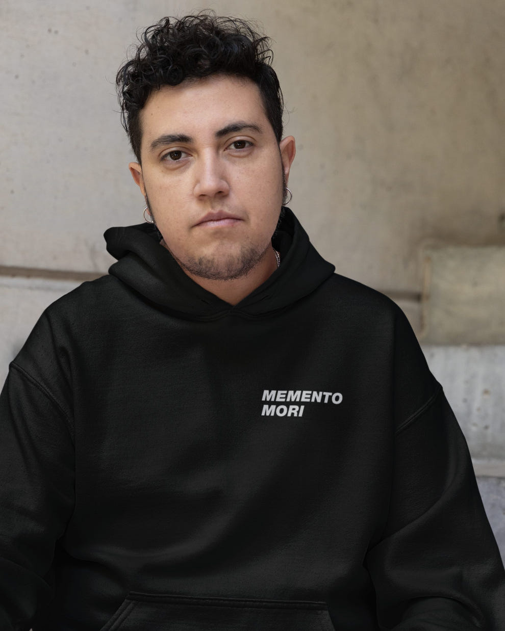 'Memento Mori' Hoodie - front - Wicked Clothes