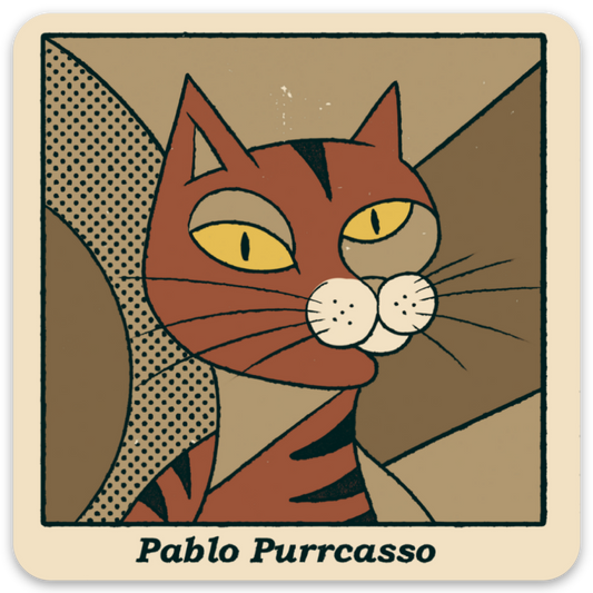 'Pablo Purrcaso' Sticker