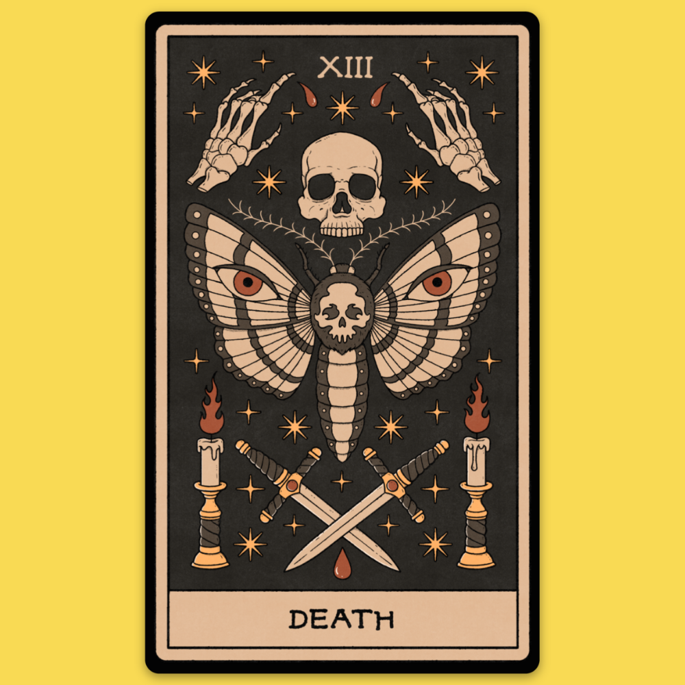 'Death Tarot Card' Sticker