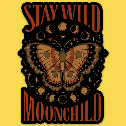 'Stay Wild Moonchild' Sticker