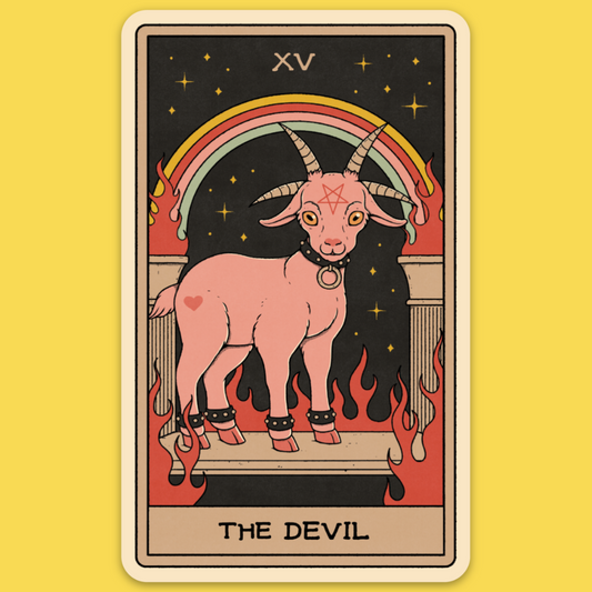 'Devil Tarot Card' Sticker