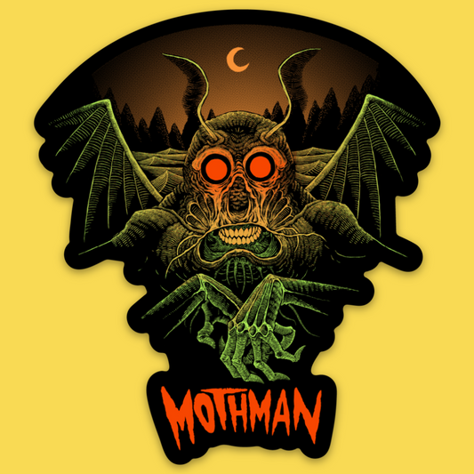 'Beware Mothman' Sticker