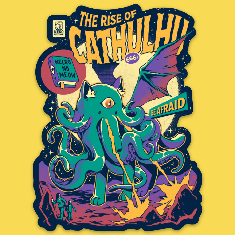 'Rise of Cathulhu' Sticker