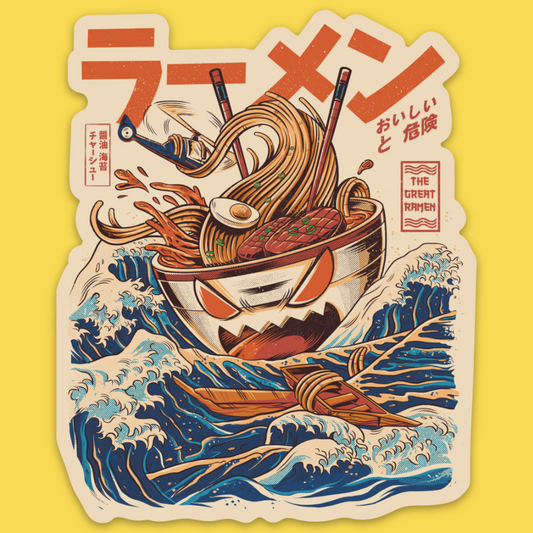'The Great Ramen Off Kanagawa' Sticker