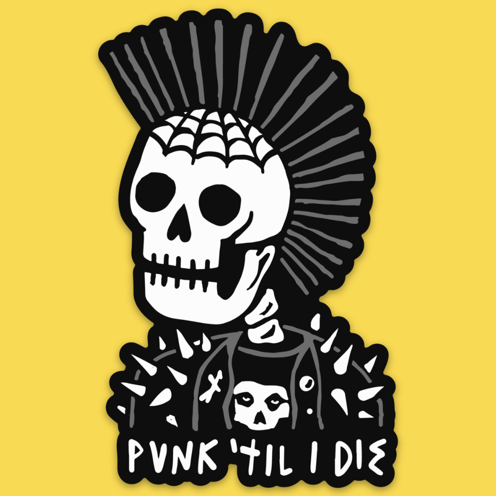 'Punk Til I Die' Sticker