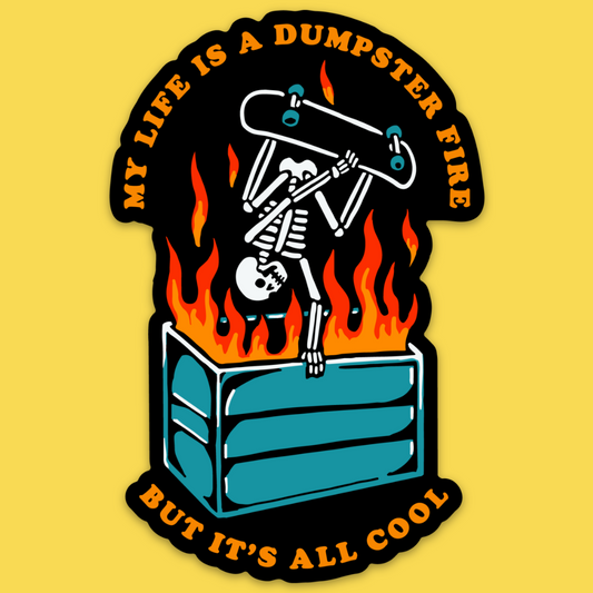 'Dumpster Fire' Sticker