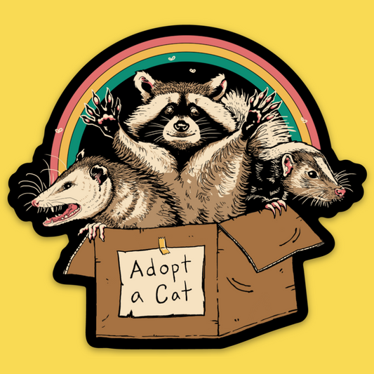 'Forbidden Cats' Sticker