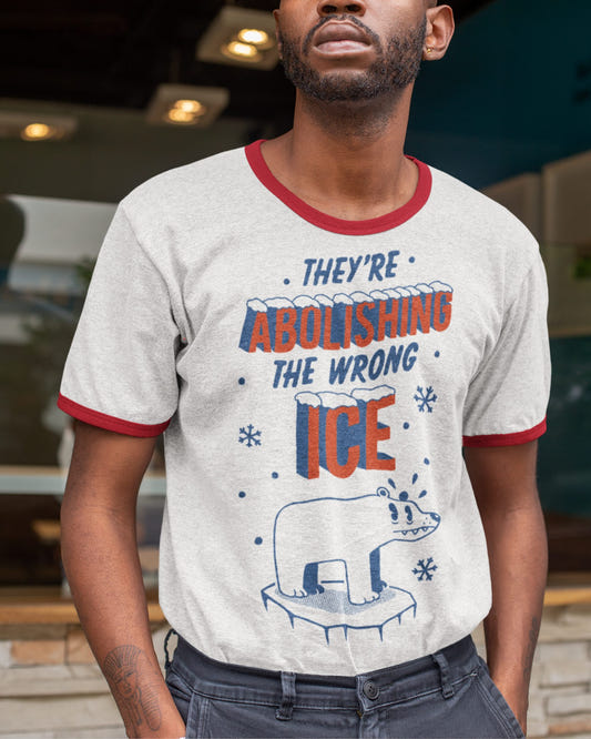 'Wrong ICE' Ringer Shirt - Wicked Clothes