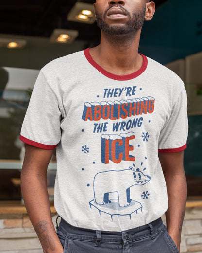 'Wrong ICE' Ringer Shirt - Wicked Clothes