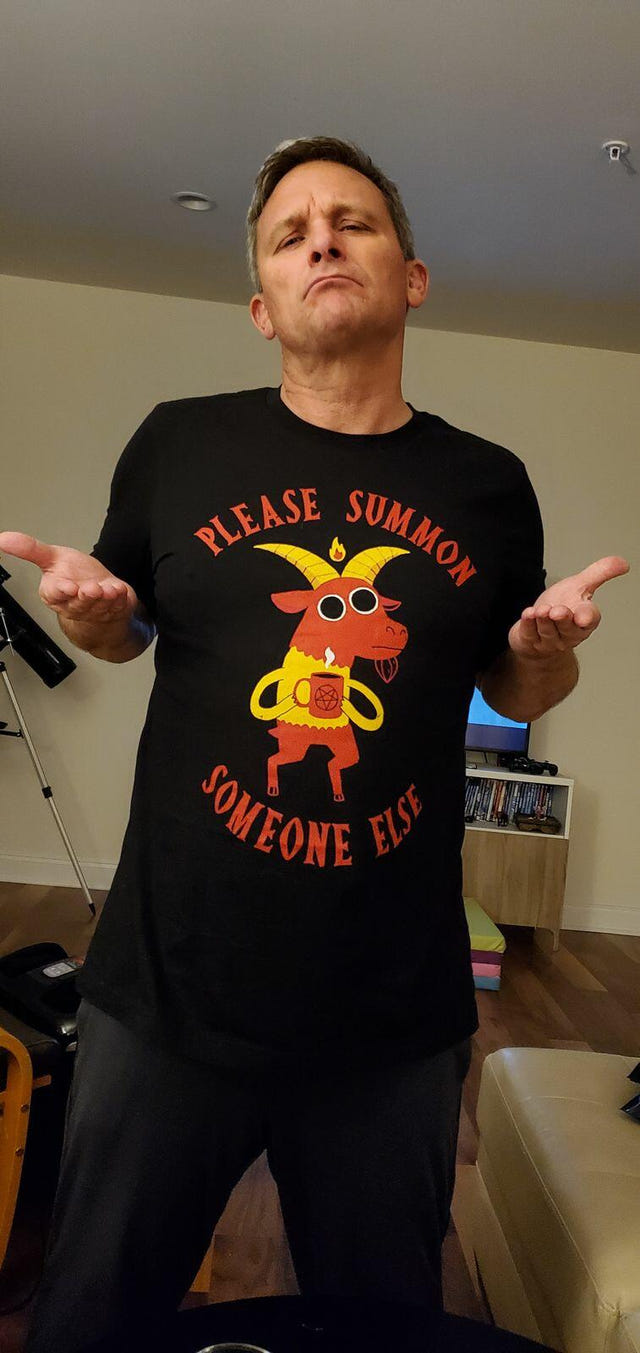 Wicked Clothes review photo from David B. — "It's important to safeguard your precious work-life balance. Take a little me ti"