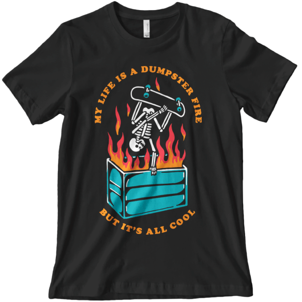 Dumpster Fire Shirt Small
